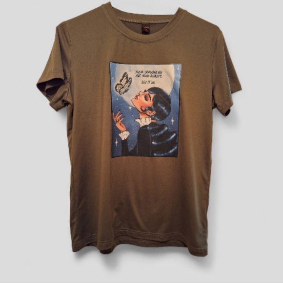 Romwe green graphic tee shirt - Picture 8 of 10